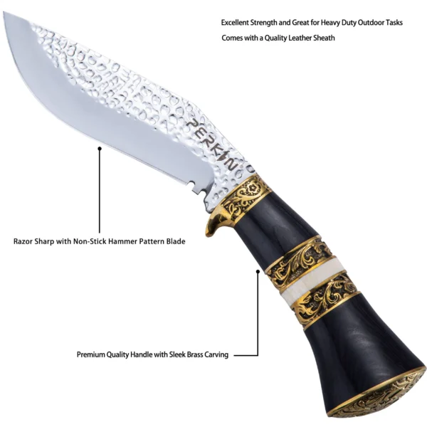 Fixed Blade Hunting Knife with Sheath Kukri Knife PSL2026 - Image 2