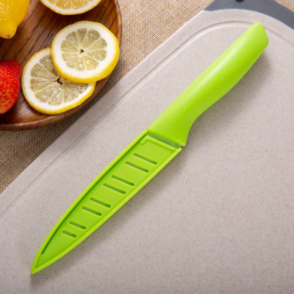 Utility Knife Kitchen Knife Cooking Knife Stainless Steel Sheath Knife Ergonomic Handle - Image 2