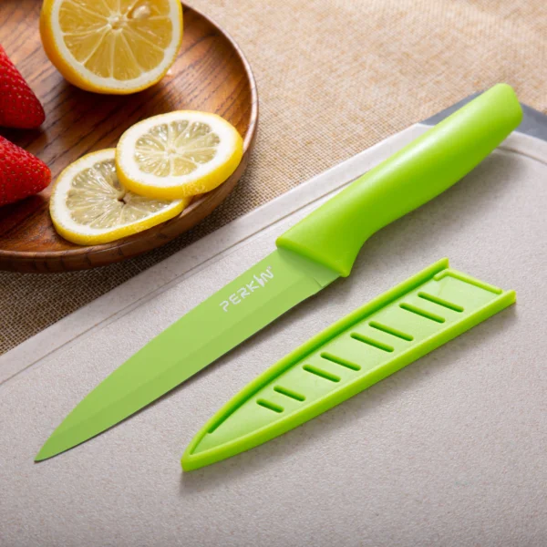 Utility Knife Kitchen Knife Cooking Knife Stainless Steel Sheath Knife Ergonomic Handle