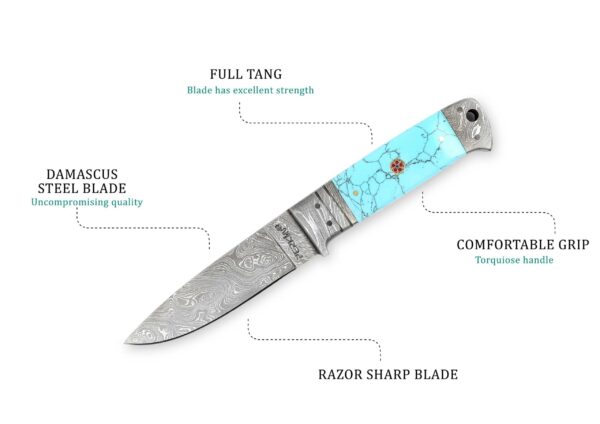 The Ultimate All-Purpose Damascus Knife - 9.0 inches - Image 3