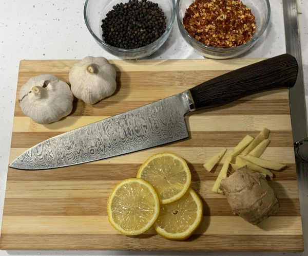 Handmade Knife Damascus Steel Knife Chef Knife Kitchen Knife Stainless Damascus Steel Chef2024 - Image 2