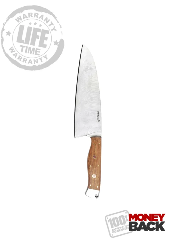 13 Inches Damascus Steel Chef Knife - Full Tang Damascus Knife - Image 4
