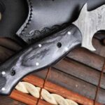 Handmade Bowie Knife - Full tang, Root & Damascus Steel - WH-HT - Image 4