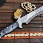 Handmade Bowie Knife - Full tang, Root & Damascus Steel - WH-HT - Image 3