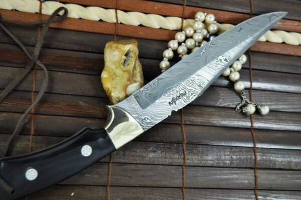 Damascus steel Hunting knife bowie knife with Sheath