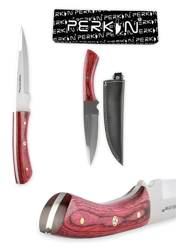 Perkin Knives HK799 Fixed Blade Hunting Knife with Sheath - Image 5