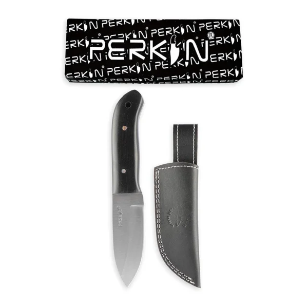 Perkin PN101 Fixed Blade Hunting Knife with Leather Sheath - Image 4