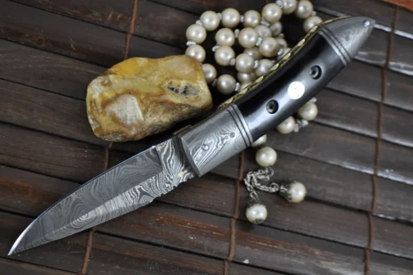 Perkin Knives - Handmade Damascus Pocket Knife - Hunting Knife Foldable … - Image 10