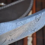 Bowie knife with sheath damascus steel handmade knife - Image 3