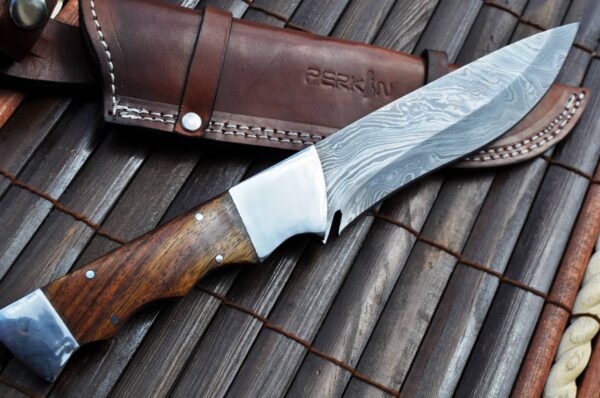 Handmade damascus steel hunting knife with Sheath - Image 3