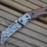 Handmade Damascus Pocket Knife - Beautiful Folding Knife