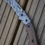 Handmade Damascus Pocket Knife - Beautiful Folding Knife - Image 2