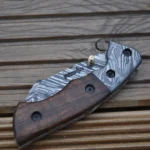 Handmade Damascus Pocket Knife - Beautiful Folding Knife - Image 7