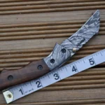 Handmade Damascus Pocket Knife - Beautiful Folding Knife - Image 8