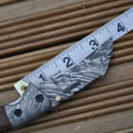 Handmade Damascus Pocket Knife - Beautiful Folding Knife - Image 9