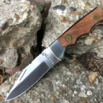 Hunting knife folding Pocket knife with sheath - Image 2