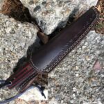 Fixed Blade D2 Steel Hunting Knife With Sheath - Tanto Blade and Micarta Handle - Image 6