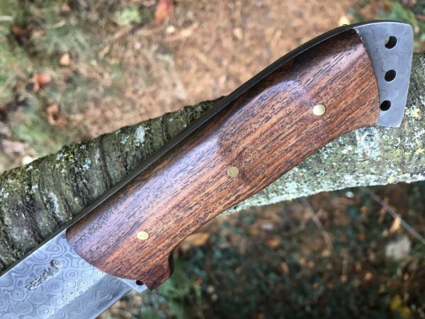 Handmade damascus steel hunting knife fixed blade survival knife with sheath - Image 5