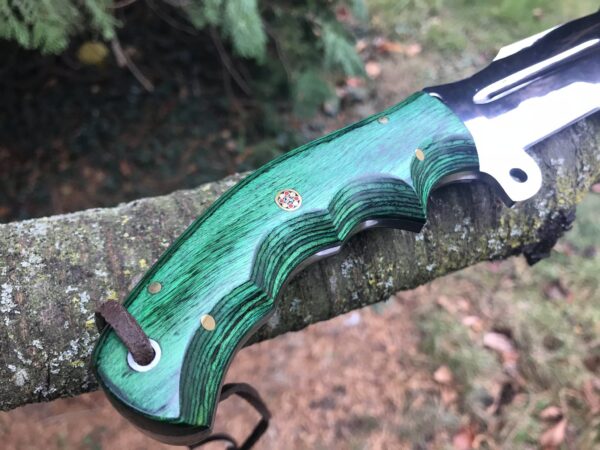 Full Tang tracker Knife with D2 Steel blade and Micarta Handle - Image 4