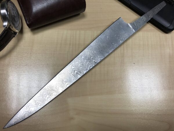 Damascus Steel Chef Knife Blade Blank - Image 2