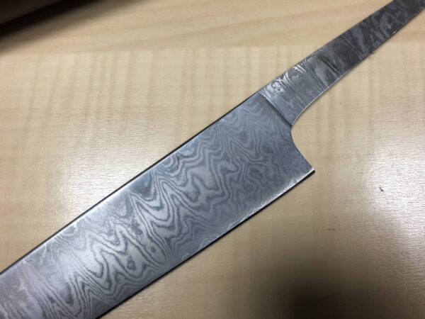 Damascus Steel Chef Knife Blade Blank - Image 3