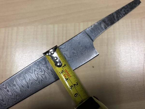 Damascus Steel Chef Knife Blade Blank - Image 5