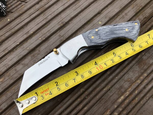 Folding Pocket Knife With Pakka Wood Handle - Image 6