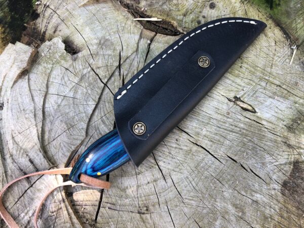 Perkin 7 Inches Damascus Steel Knife Hunting Knife with Sheath SK200 - Image 6