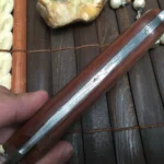 Handmade Damascus Hunting Knife with Leather Sheath - Image 6