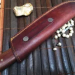 Handmade Damascus Hunting Knife with Leather Sheath - Image 10