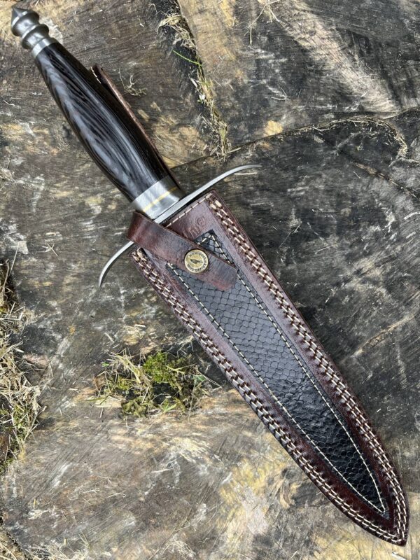 Handmade Hunting Knife Damascus Steel Folded Carbon Steel One Kind Of Handmade Knife Double Edge Dagger Knife - Image 5