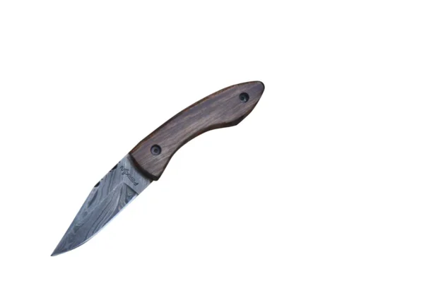 Handmade Damascus Pocket Knife – Beautiful Folding Knife