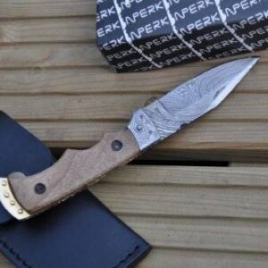 Now Legal To Carry Custom Made Damascus Pocket Knife - By Koobi