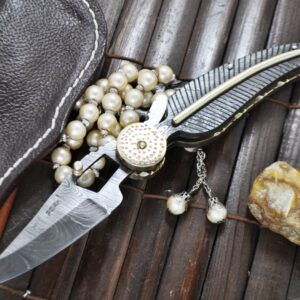 Handmade All Damascus Folding knife - Work of Art