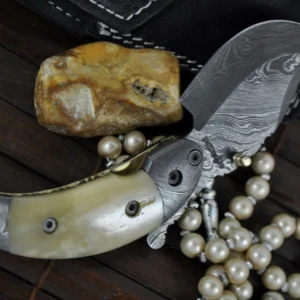 Unique Handmade Folding Knife with Liner Lock