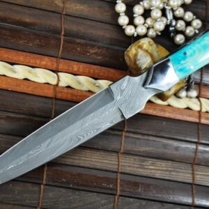 Double Edge with Bone Handle Hunting Knife