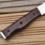 Custom Handmade Hunting/Bushcraft Knife with stunning Micarta Handle - Image 5