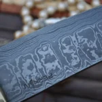 Custom Handmade Damascus Chef Knife with Walnut Handle - Image 3