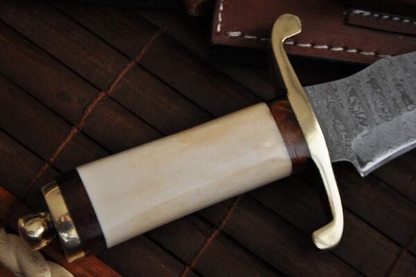Bone Handle Collectible Fixed Blade Bowie Knife - Image 4