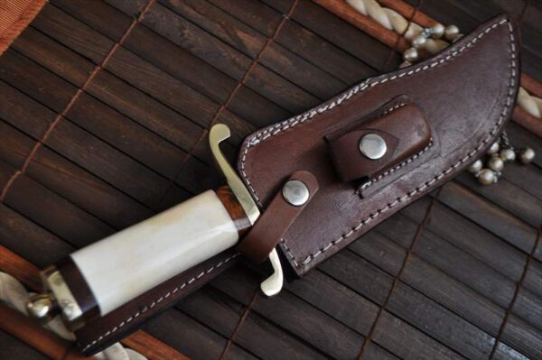 Bone Handle Collectible Fixed Blade Bowie Knife - Image 5