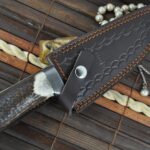 Custom Made Damascus Hunting Knife - Image 5