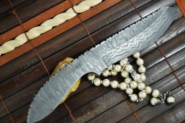 Custom Made Hand Forged Damascus Blank Blade - 9 Inches - Image 3