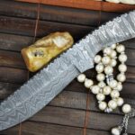 Custom Made Hand Forged Damascus Blank Blade - 9 Inches