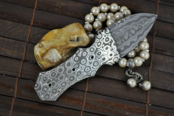 Custom Hand Forged Damascus Blank Blade - 6 Inches - Image 4