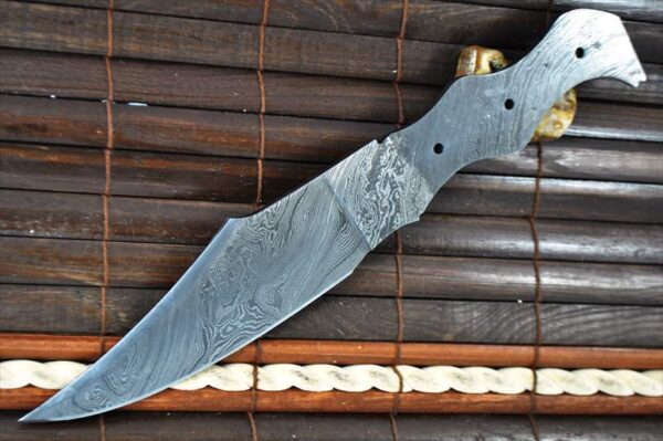 Custom Made Hand Forged Damascus Blank Blade - 11.5 Inches - Image 2