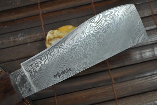 Custom Made Handmade Damascus Hunting Knife - Machete Work Of Art - Image 3
