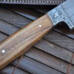 Damascus Knife - Chef's Knife Ideal for Bushcraft & Hunting - Image 3