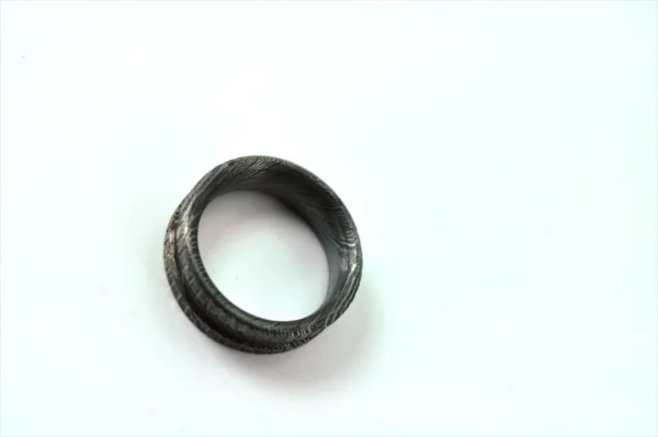Damascus Steel Wedding Ring - Image 3