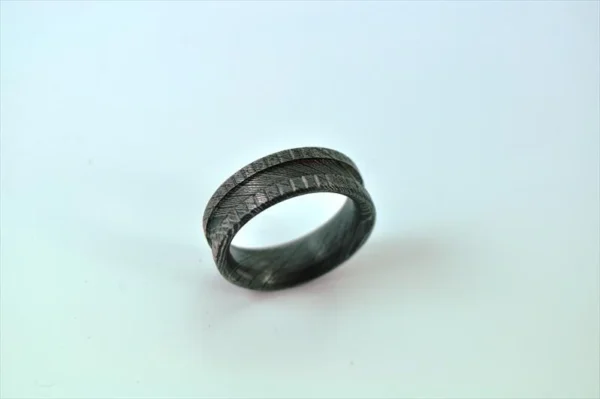 Damascus Steel Wedding Ring