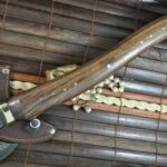 Handmade Damascus Axe with Burl Wood & Steel Pins Handle - Image 2